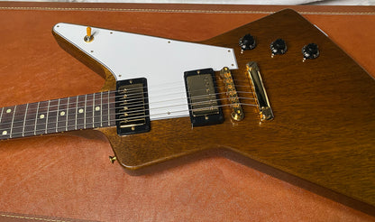 NEW! Gibson Custom 1958 Mahogany Explorer Reissue Electric Guitar - Antique Natural, VOS - Authorized Dealer - Only 7.4lbs - G07316