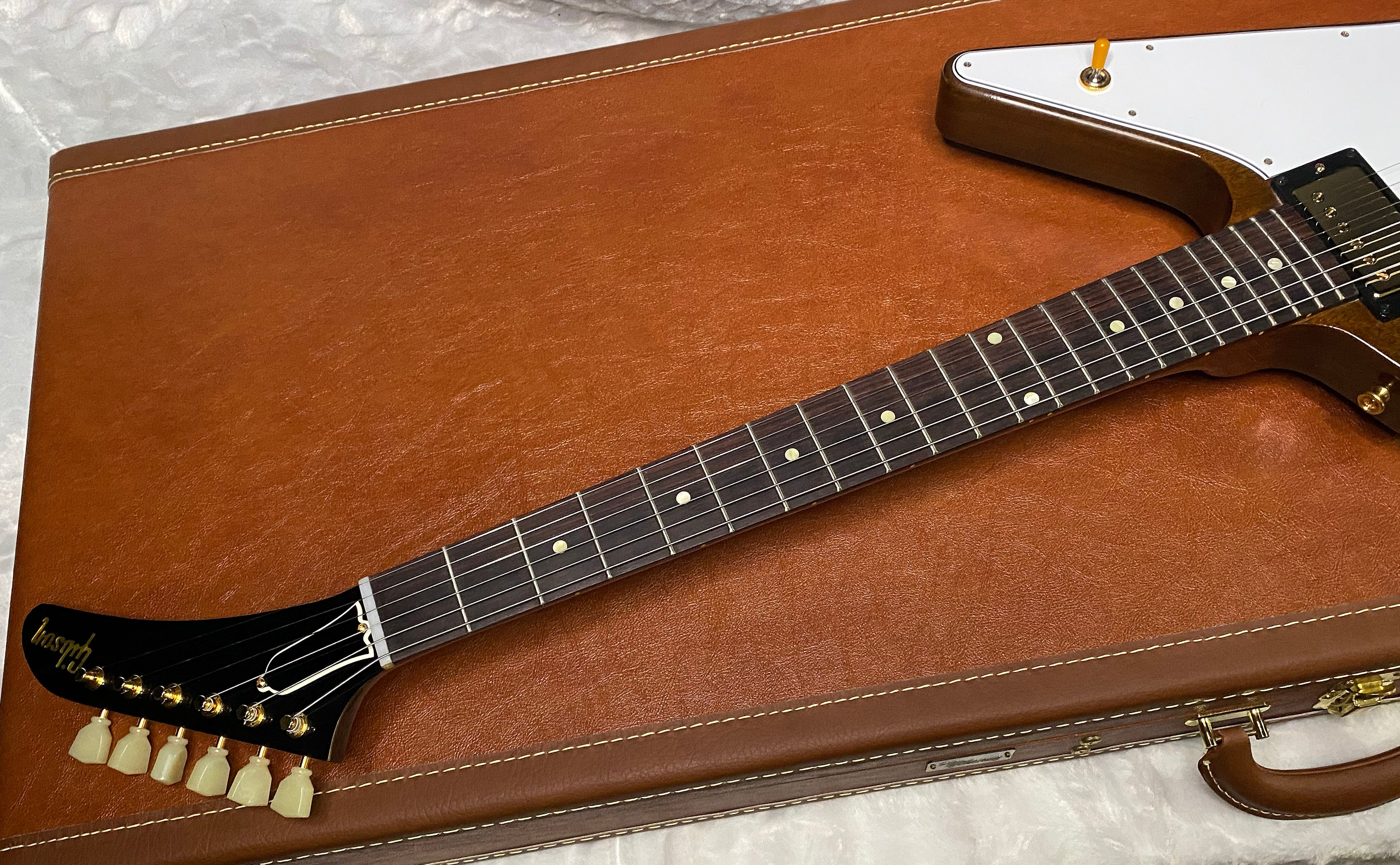 NEW! Gibson Custom 1958 Mahogany Explorer Reissue Electric Guitar - Antique Natural, VOS - Authorized Dealer - Only 7.4lbs - G07316