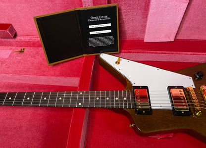 NEW! Gibson Custom 1958 Mahogany Explorer Reissue Electric Guitar - Antique Natural, VOS - Authorized Dealer - Only 7.4lbs - G07316