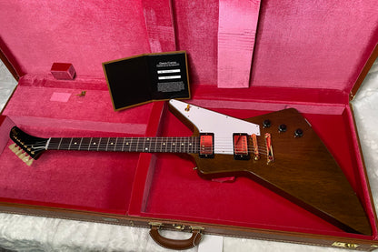 NEW! Gibson Custom 1958 Mahogany Explorer Reissue Electric Guitar - Antique Natural, VOS - Authorized Dealer - Only 7.4lbs - G07316