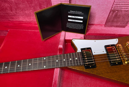 NEW! Gibson Custom 1957 Mahogany Moderne Reissue Electric Guitar - Antique Natural, VOS - 7.3lbs - G07318