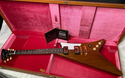 NEW! Gibson Custom 1957 Mahogany Moderne Reissue Electric Guitar - Antique Natural, VOS - 7.3lbs - G07318