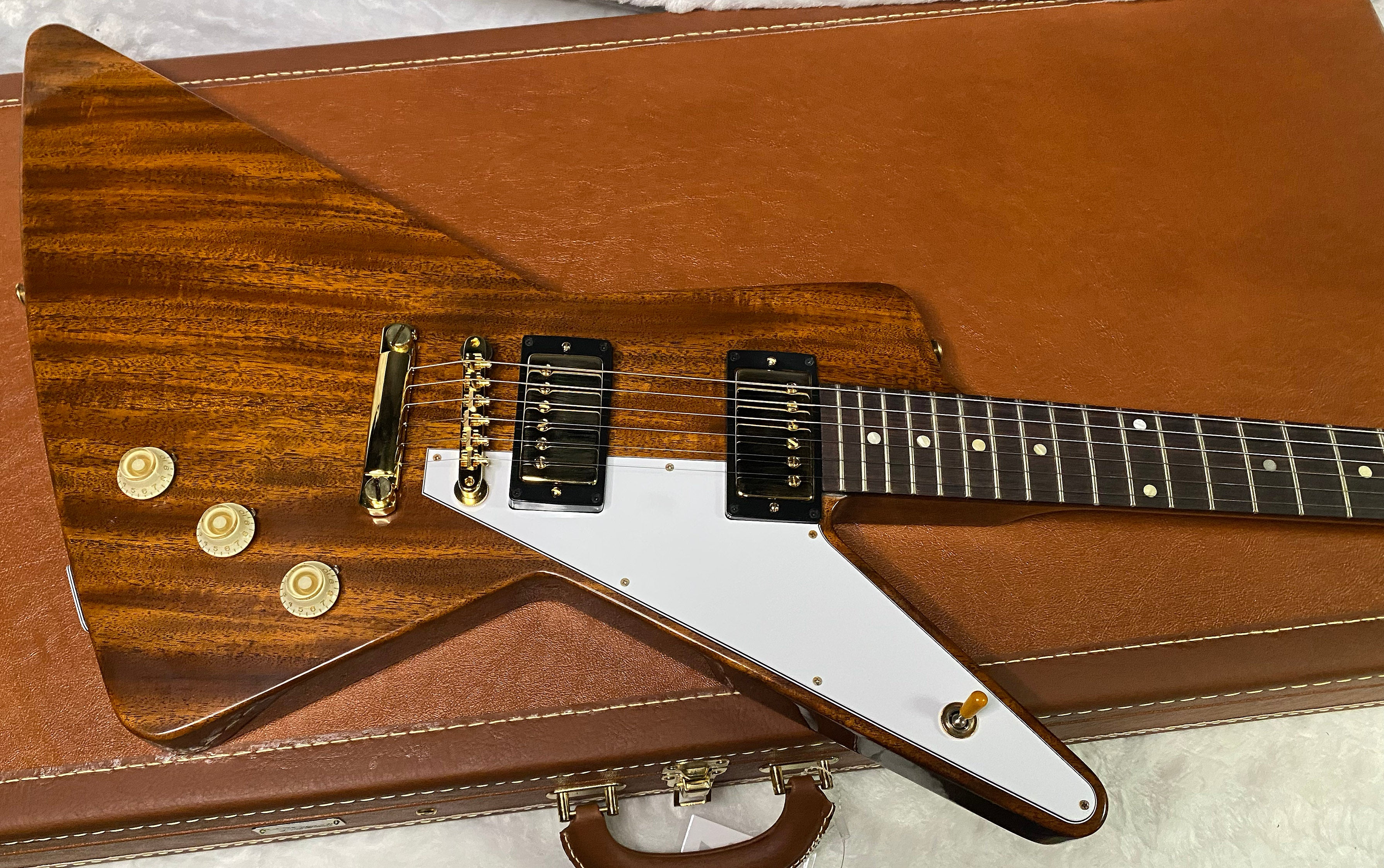 NEW! Gibson Custom 1957 Mahogany Futura Reissue Electric Guitar - Antique Natural, VOS - 7.8lbs - G07319