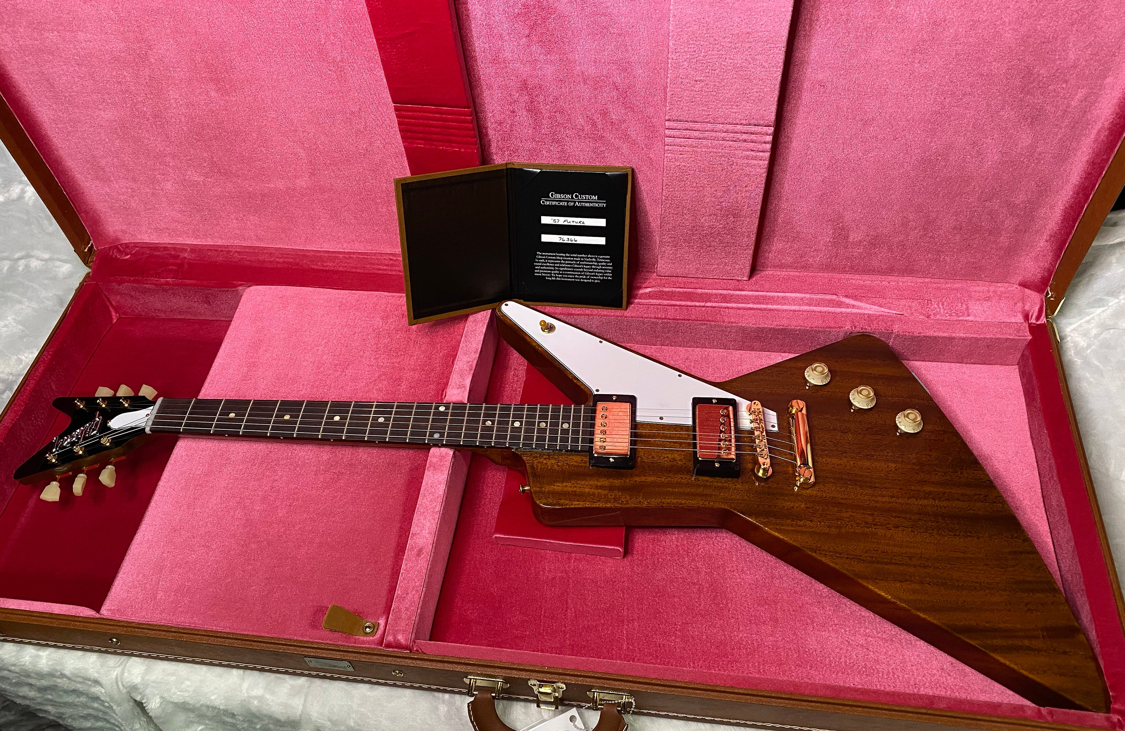 NEW! Gibson Custom 1957 Mahogany Futura Reissue Electric Guitar - Antique Natural, VOS - 7.8lbs - G07319