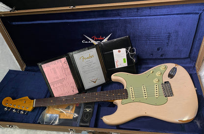 NEW! Fender Custom Shop Late-1962 Stratocaster Relic with Closet Classic Hardware - Super-Faded Aged Shell Pink - Only 7.5lbs - Authorized Dealer - G06688