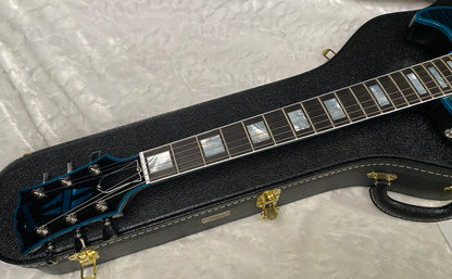 NEW! Gibson Les Paul Custom Peacock Widow - Monster Flame Top! Limited Edition - Weighs in at 8.1 lbs - Authorized Dealer - G07309