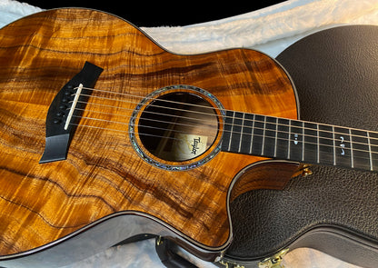 NEW! Taylor Custom 724ce Acoustic-Electric Guitar - Natural Gloss - AAAAA Hand Picked Koa - WOW! Authorized Dealer - G06694