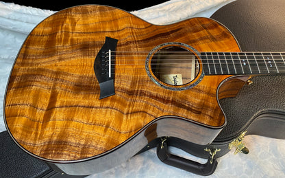 NEW! Taylor Custom 724ce Acoustic-Electric Guitar - Natural Gloss - AAAAA Hand Picked Koa - WOW! Authorized Dealer - G06694