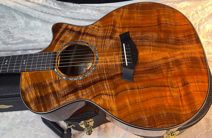 NEW! Taylor Custom 724ce Acoustic-Electric Guitar - Natural Gloss - AAAAA Hand Picked Koa - WOW! Authorized Dealer - G06694