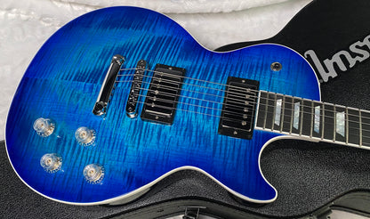 NEW ! Gibson Les Paul Modern Figured - Cobalt Burst - Beautiful Flame Top! Authorized Dealer - Only 7.85 lbs - G07298