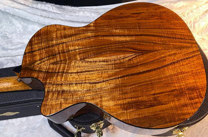 NEW! Taylor Custom 724ce Acoustic-Electric Guitar - Natural Gloss - AAAAA Hand Picked Koa - WOW! Authorized Dealer - G06694