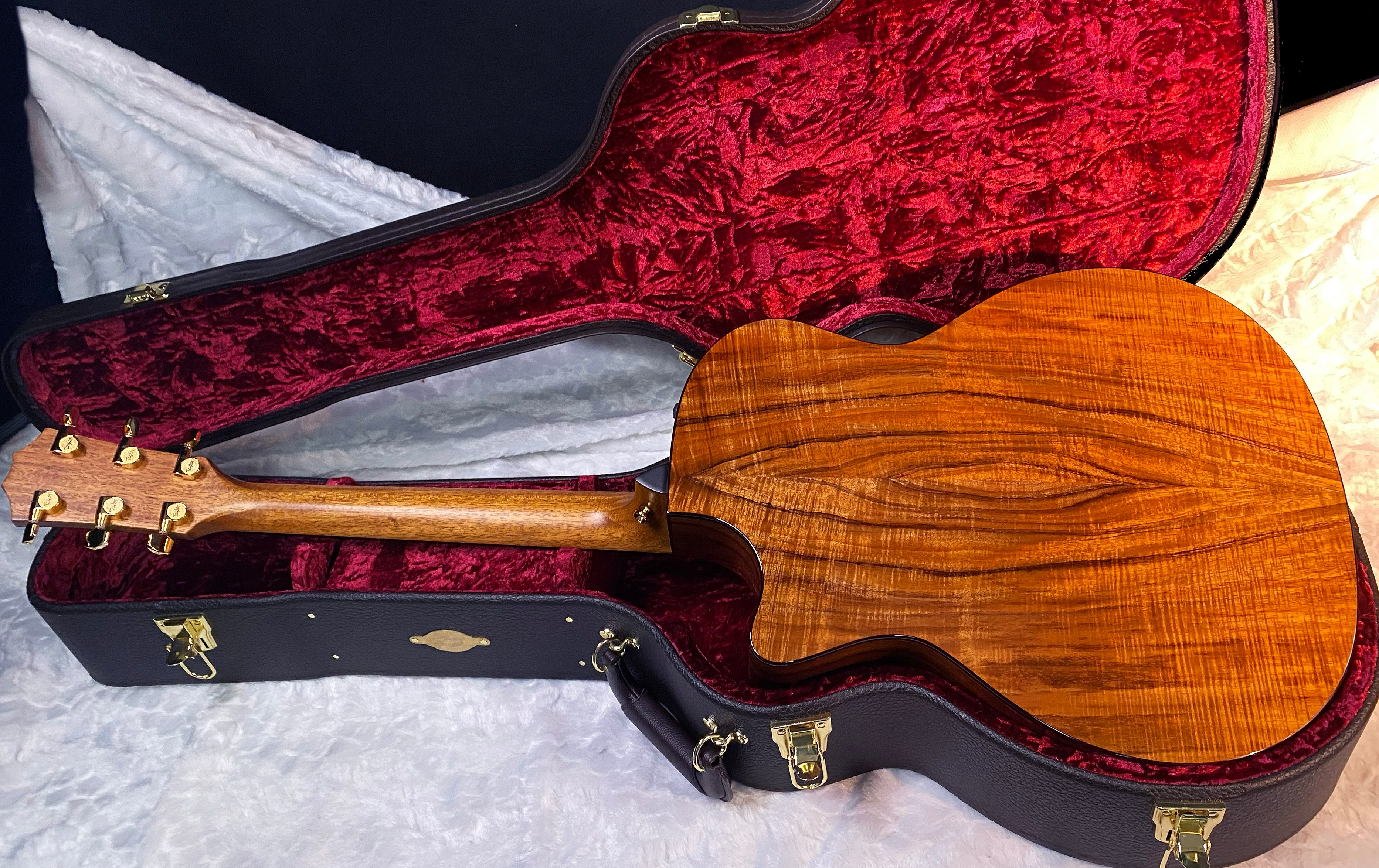 NEW! Taylor Custom 724ce Acoustic-Electric Guitar - Natural Gloss - AAAAA Hand Picked Koa - WOW! Authorized Dealer - G06694