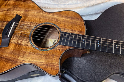 NEW! Taylor Custom 724ce Acoustic-Electric Guitar - Natural Gloss - AAAAA Hand Picked Koa - WOW! Authorized Dealer - G06695
