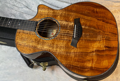 NEW! Taylor Custom 724ce Acoustic-Electric Guitar - Natural Gloss - AAAAA Hand Picked Koa - WOW! Authorized Dealer - G06695