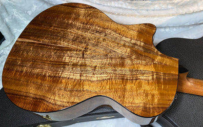 NEW! Taylor Custom 724ce Acoustic-Electric Guitar - Natural Gloss - AAAAA Hand Picked Koa - WOW! Authorized Dealer - G06695