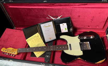 NEW! Fender '63 Relic Limited Edition Telecaster - Handwound PU's - Custom Shop - Authorized Dealer - Black - 7.25 lbs - G05874
