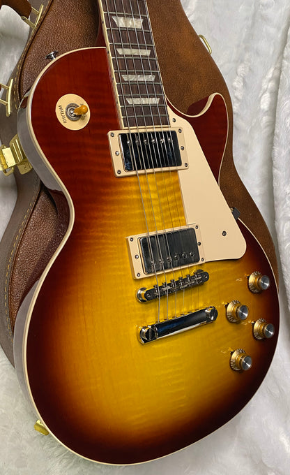 NEW! Gibson Les Paul 60's Standard Iced Tea - Authorized Dealer - Beautiful Curly Flame Maple Top - 9.35 lbs - G07289