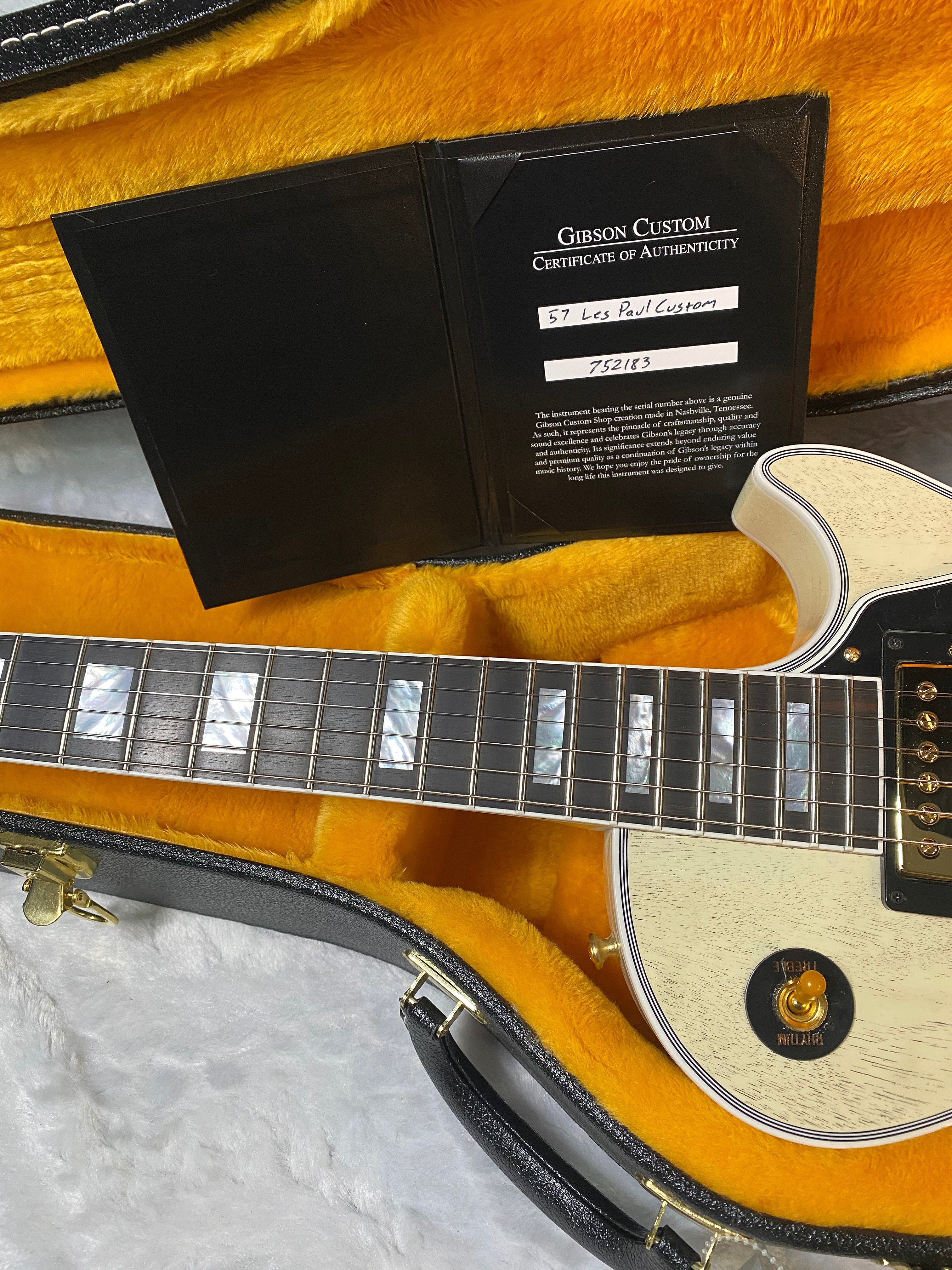 NEW! Gibson Les Paul Custom 1957 Reissue VOS - Custom Ordered in TV White - Custom Shop - ONLY 8.5 lbs - Authorized Dealer - G06705