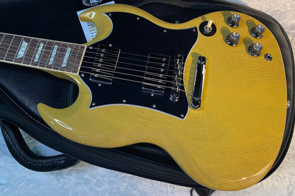 NEW ! Gibson SG Standard TV Yellow Finish - Original Gibson Leather Gig Bag - Authorized Dealer - Only 6.5 lbs - G06739