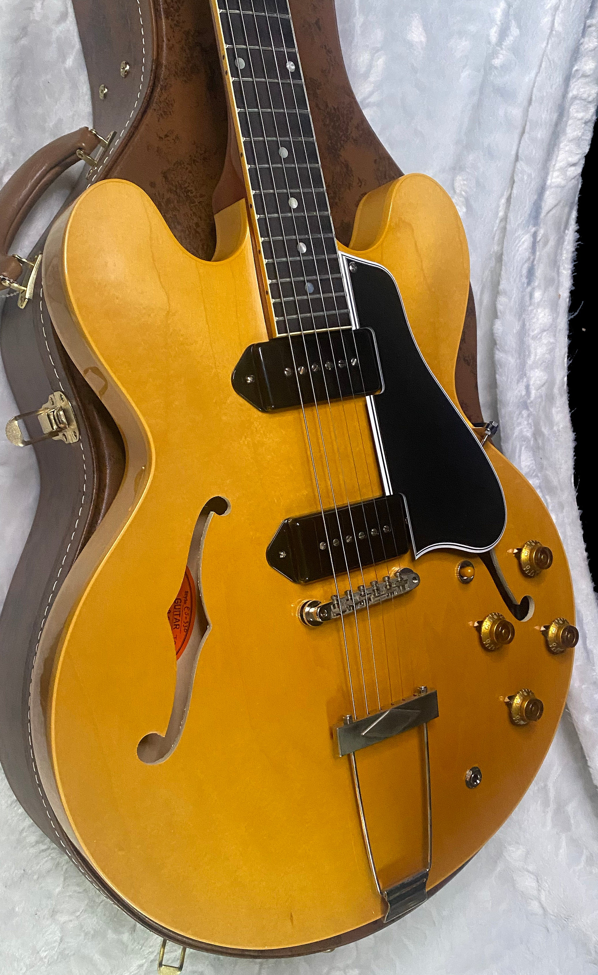 NEW! Gibson Custom 1959 ES-330 Reissue Electric Guitar - Vintage Natural, VOS - Authorized Dealer - Only 6.4 lbs - In-Stock! G07362