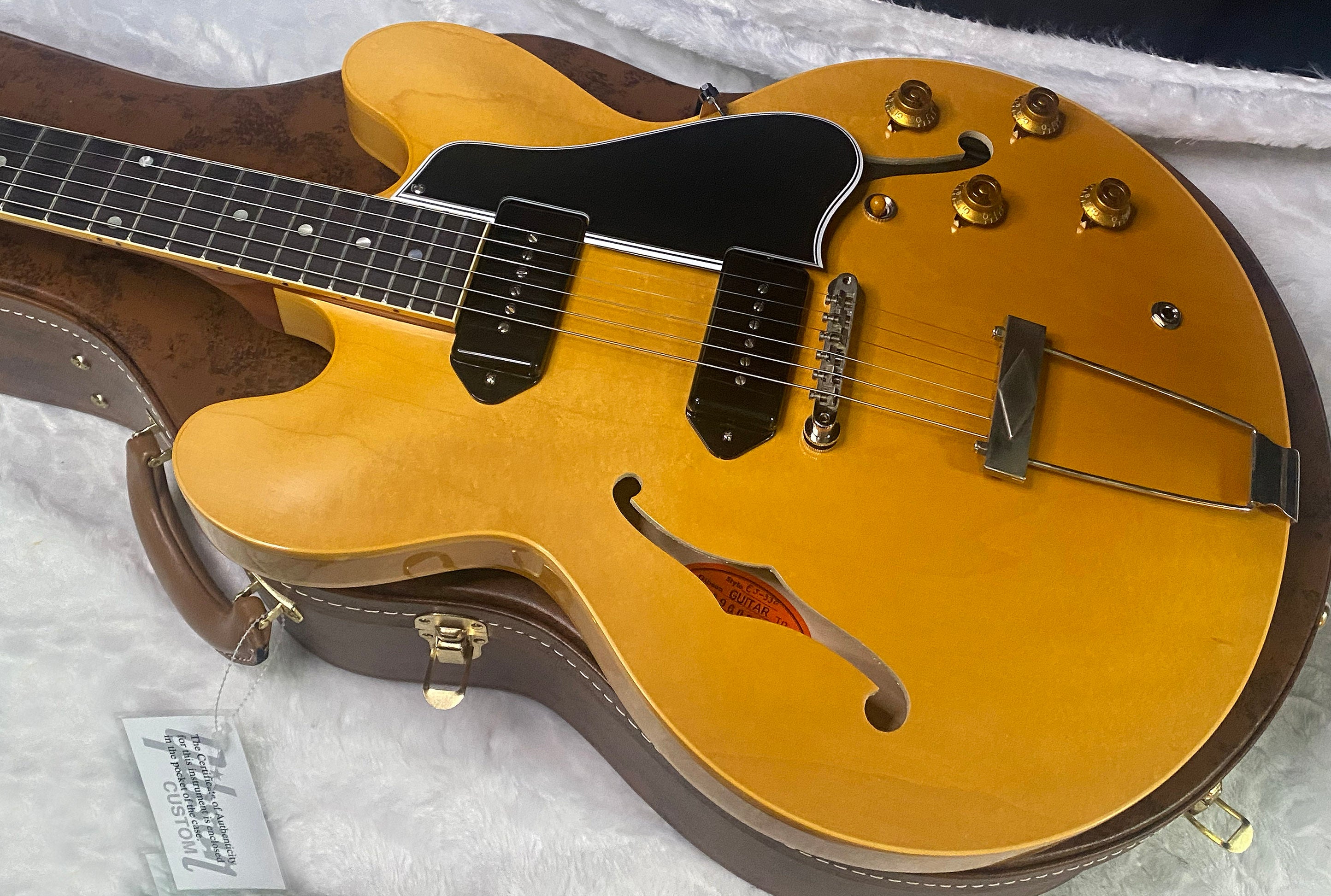 NEW! Gibson Custom 1959 ES-330 Reissue Electric Guitar - Vintage Natural, VOS - Authorized Dealer - Only 6.4 lbs - In-Stock! G07362