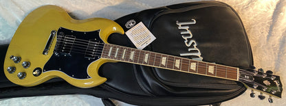NEW ! Gibson SG Standard TV Yellow Finish - Original Gibson Leather Gig Bag - Authorized Dealer - Only 6.5 lbs - G06739