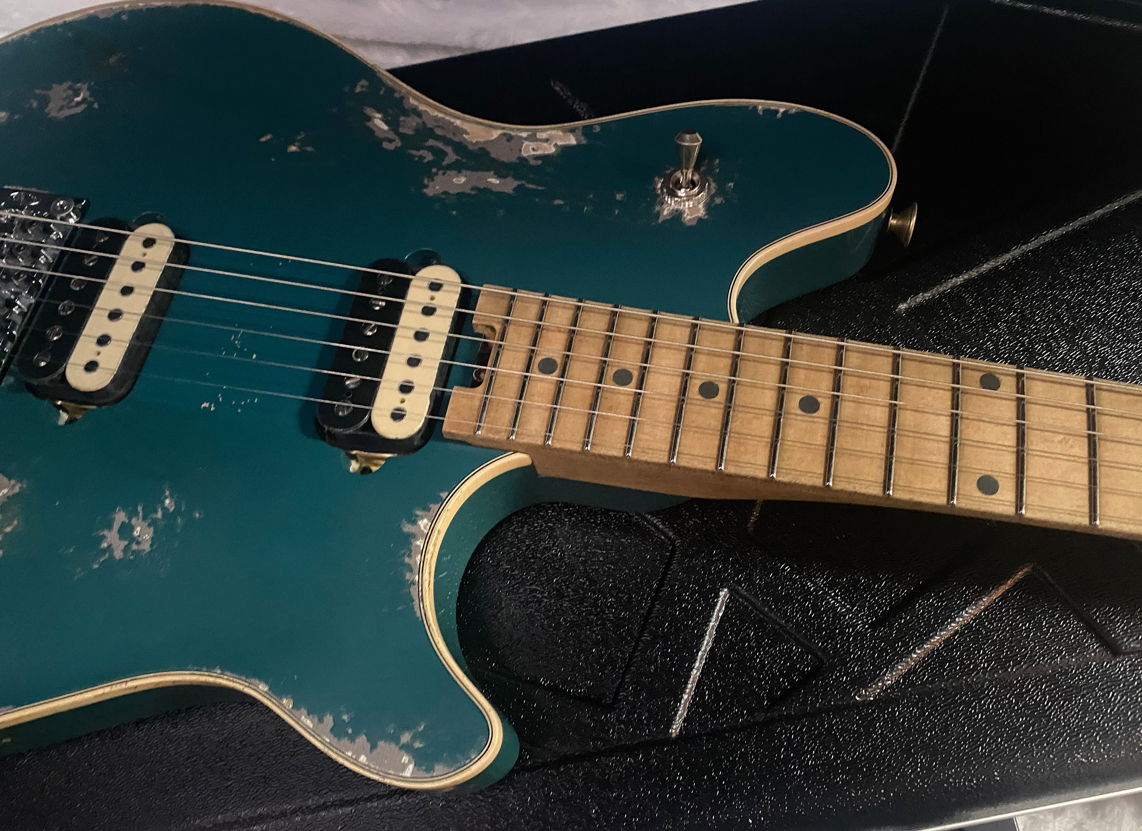 NEW! EVH Custom Shop USA Wolfgang WACF Limited Edition Relic - 2026 Dealer Event - Grey / Green - 7.6 lbs - ULTRA RARE! Authorized Dealer - G07363