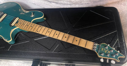 NEW! EVH Custom Shop USA Wolfgang WACF Limited Edition Relic - 2026 Dealer Event - Grey / Green - 7.6 lbs - ULTRA RARE! Authorized Dealer - G07363
