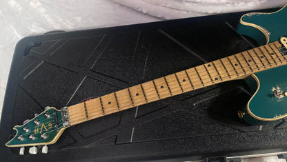 NEW! EVH Custom Shop USA Wolfgang WACF Limited Edition Relic - 2026 Dealer Event - Grey / Green - 7.6 lbs - ULTRA RARE! Authorized Dealer - G07363
