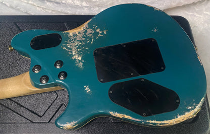 NEW! EVH Custom Shop USA Wolfgang WACF Limited Edition Relic - 2026 Dealer Event - Grey / Green - 7.6 lbs - ULTRA RARE! Authorized Dealer - G07363