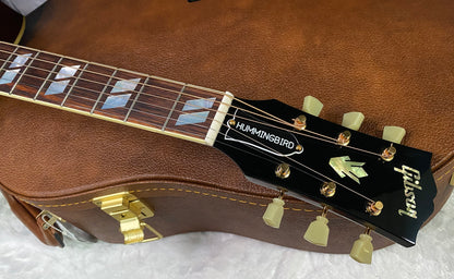 NEW ! Gibson Hummingbird Original - Antique Natural - Stunning Figured Spruce Top - WOW - 4.5 lbs - Acoustic Electric - Authorized Dealer - G07357