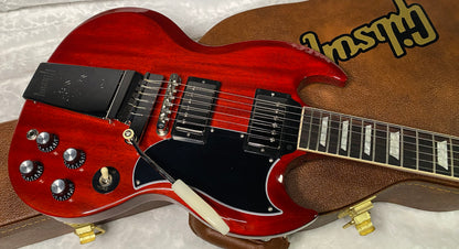 NEW! Gibson SG Standard '61 Maestro Vibrola Vintage Cherry - 7.9 lbs - Authorized Dealer! G07370