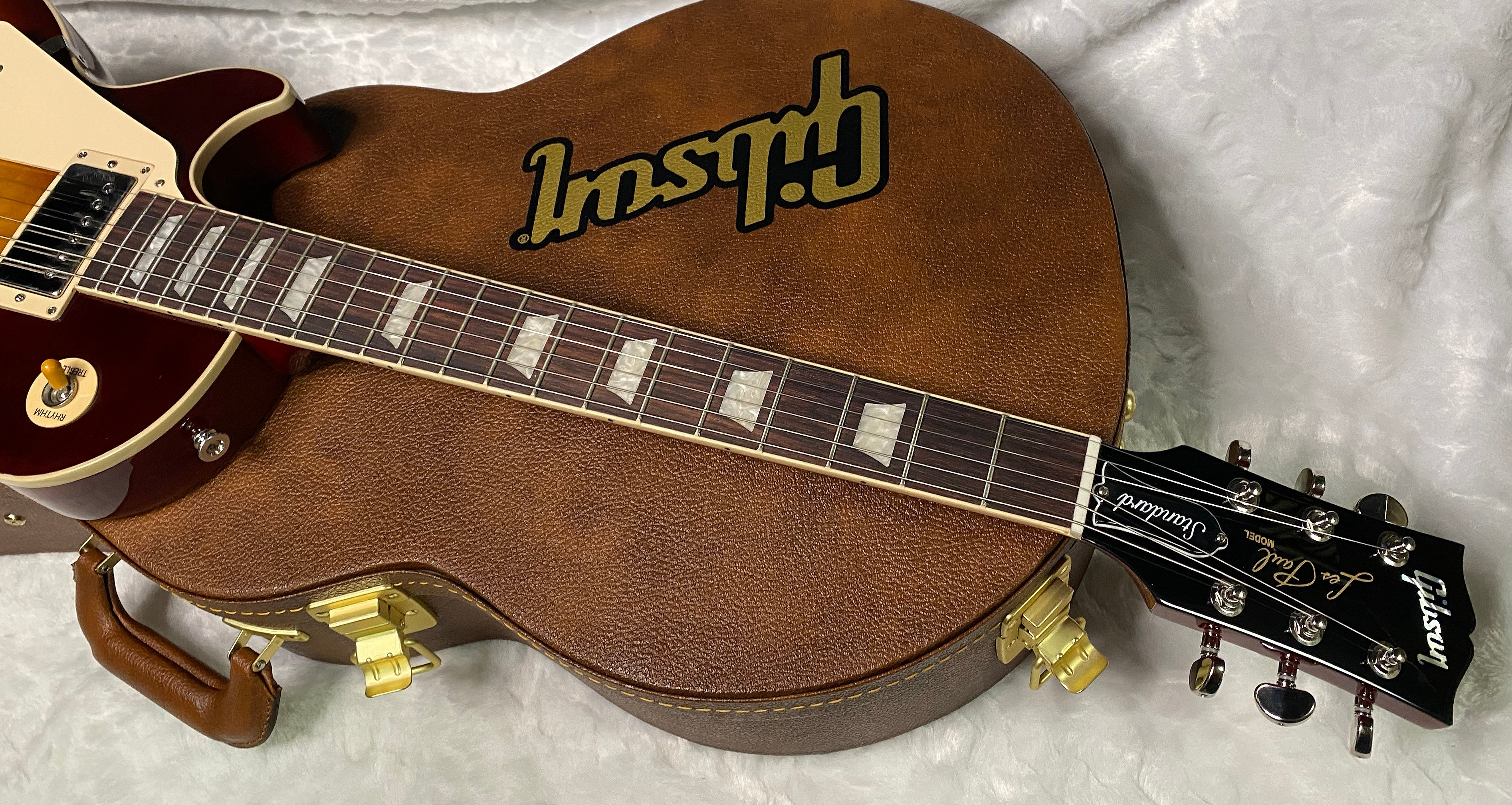 NEW! Gibson Les Paul 60's Standard Iced Tea - Left Handed - Authorized Dealer - Beautiful Flame Maple Top - 10.1 lbs - G07354