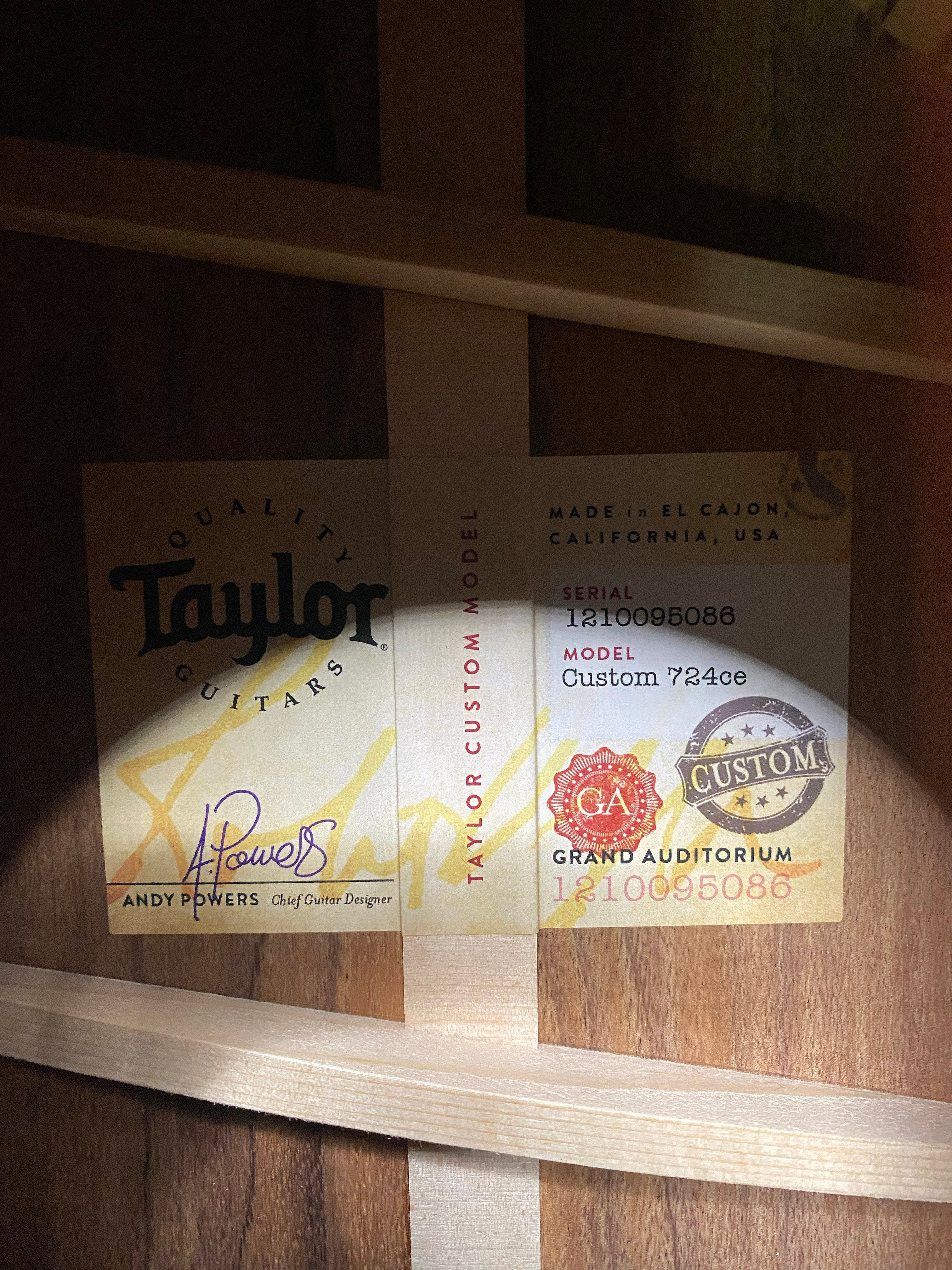 Taylor 214ce DLX Sunset Blvd Grand Auditorium Acoustic-Electric Guitar - Authorized Dealer - G05251