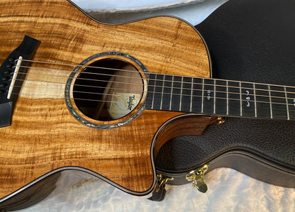 NEW! Taylor Custom 724ce Acoustic-Electric Guitar - Natural Gloss - AAAAA Hand Picked Koa - WOW! Authorized Dealer - G05888