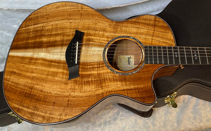 NEW! Taylor Custom 724ce Acoustic-Electric Guitar - Natural Gloss - AAAAA Hand Picked Koa - WOW! Authorized Dealer - G05888