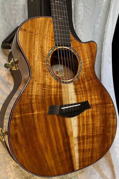 NEW! Taylor Custom 724ce Acoustic-Electric Guitar - Natural Gloss - AAAAA Hand Picked Koa - WOW! Authorized Dealer - G05888