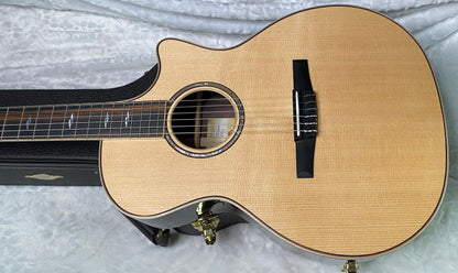 NEW ! Taylor 814ce-N Nylon Classical Acoustic-Electric Guitar - Natural Gloss - 4.2lbs - Authorized Dealer