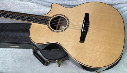 NEW ! Taylor 814ce-N Nylon Classical Acoustic-Electric Guitar - Natural Gloss - 4.2lbs - Authorized Dealer