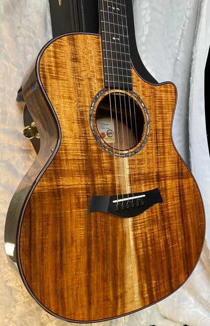 NEW! Taylor Custom 724ce Acoustic-Electric Guitar - Natural Gloss - AAAAA Hand Picked Koa - WOW! Authorized Dealer - G05891