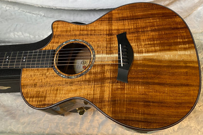NEW! Taylor Custom 724ce Acoustic-Electric Guitar - Natural Gloss - AAAAA Hand Picked Koa - WOW! Authorized Dealer - G05891