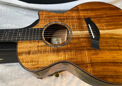 NEW! Taylor Custom 724ce Acoustic-Electric Guitar - Natural Gloss - AAAAA Hand Picked Koa - WOW! Authorized Dealer - G05891