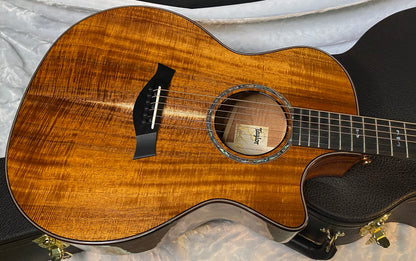 NEW! Taylor Custom 724ce Acoustic-Electric Guitar - Natural Gloss - AAAAA Hand Picked Koa - WOW! Authorized Dealer - G05892