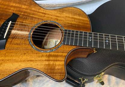 NEW! Taylor Custom 724ce Acoustic-Electric Guitar - Natural Gloss - AAAAA Hand Picked Koa - WOW! Authorized Dealer - G05892
