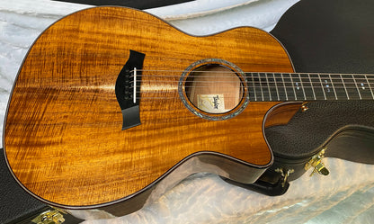 NEW! Taylor Custom 724ce Acoustic-Electric Guitar - Natural Gloss - AAAAA Hand Picked Koa - WOW! Authorized Dealer - G05892