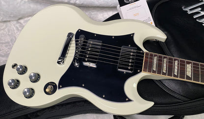NEW ! Gibson SG Standard - Classic White Finish - Original Gibson Leather Gig Bag - Authorized Dealer - Only 6.7lbs - G07306