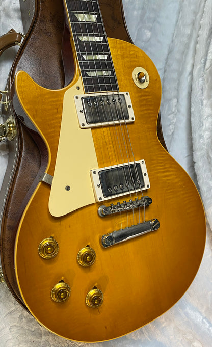NEW ! Gibson Custom Shop '58 Les Paul Standard 1958 - Lemon Burst VOS - Subtle Flame! - Left Handed - Authorized Dealer -8.75lbs - G06711
