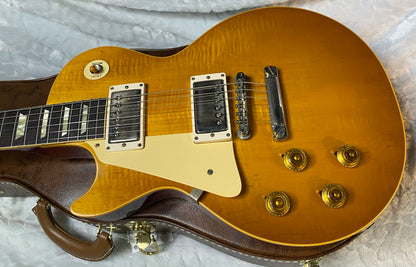 NEW ! Gibson Custom Shop '58 Les Paul Standard 1958 - Lemon Burst VOS - Subtle Flame! - Left Handed - Authorized Dealer -8.75lbs - G06711