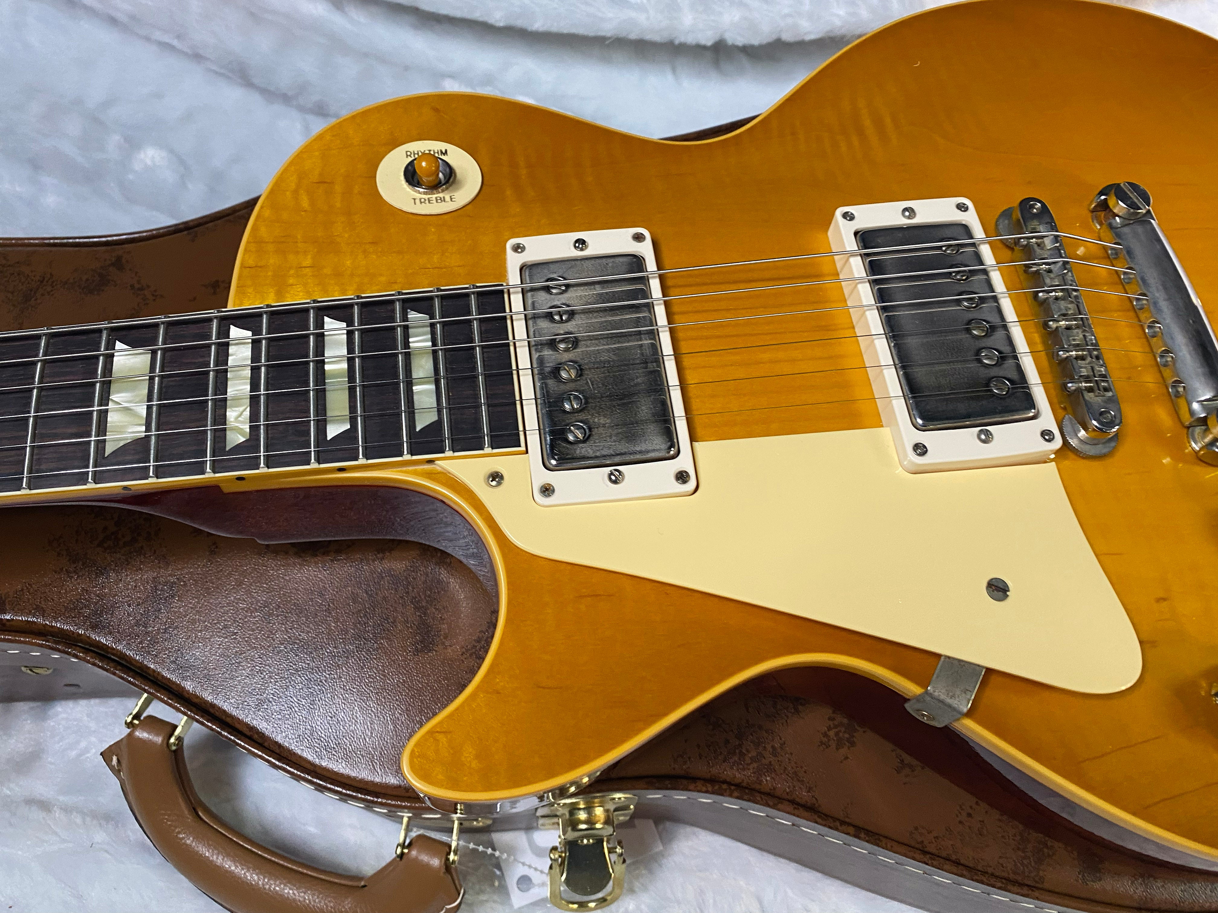 NEW ! Gibson Custom Shop '58 Les Paul Standard 1958 - Lemon Burst VOS - Subtle Flame! - Left Handed - Authorized Dealer -8.75lbs - G06711