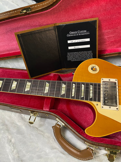 NEW ! Gibson Custom Shop '58 Les Paul Standard 1958 - Lemon Burst VOS - Subtle Flame! - Left Handed - Authorized Dealer -8.75lbs - G06711